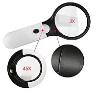 MG8 - 3 LED, 3X / 45X Handheld Magnifier
