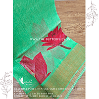PURE LINEN SILK SAREE YBRSLIN23630