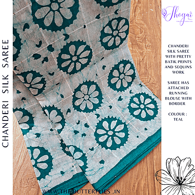 CHANDERI SILK SAREE RTFSCDS23731