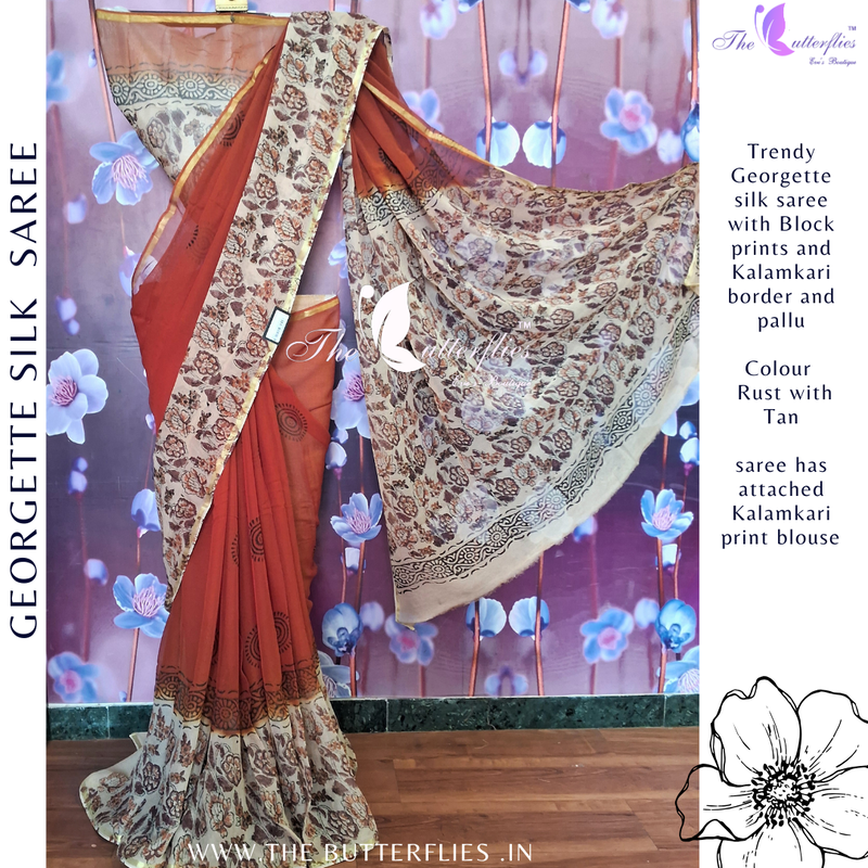 GEORGETTE SILK SAREE ORDSGRS24316 GEORGETTE SILK SAREE ORDSGRS24316