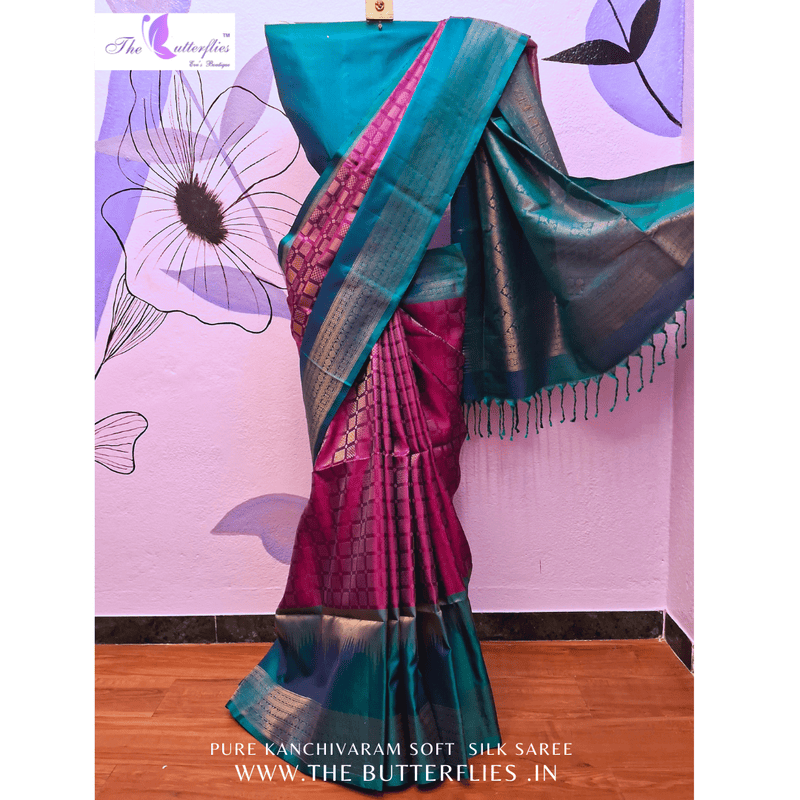 PURE KANCHIVARAM SOFT SILK SAREE CUSSSIL22423