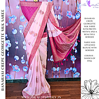 BANARASI CREPE GEORGETTE SILK SAREE  SFHSCRE24600