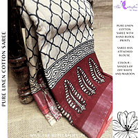 LINEN COTTON SAREE ssgSLIN24639 LINEN COTTON SAREE ssgSLIN24639