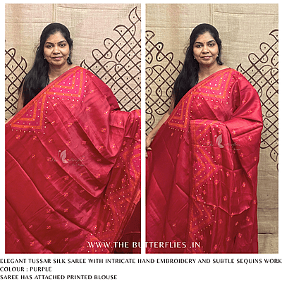 TUSSER SILK SAREE APASTSK24591