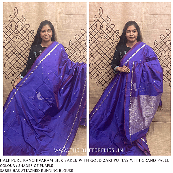 HALF PURE KANCHIVARAM SILK SAREE KPSSSIL24683
