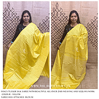FANCY TUSSER SILK SAREE SFHSTUS24629