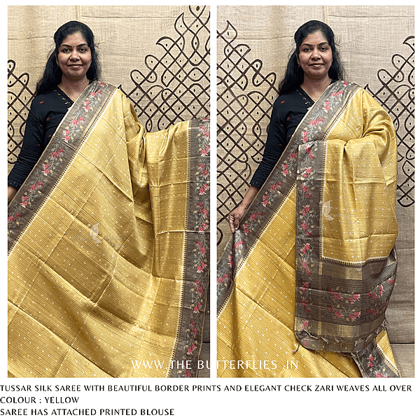 TUSSER SILK SAREE SFHSTSK24636