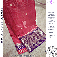 CREPE SILK SAREE NISSCRE24701