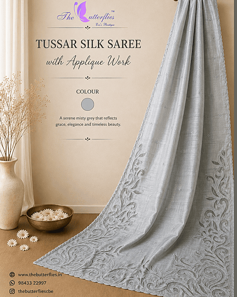 FANCY TUSSER SILK SAREE MHTSTSK24855