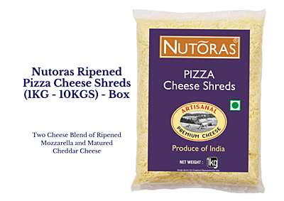 Nutoras Pizza (Mozzarella and Cheddar) Cheese Shreds (200G - 10KG)