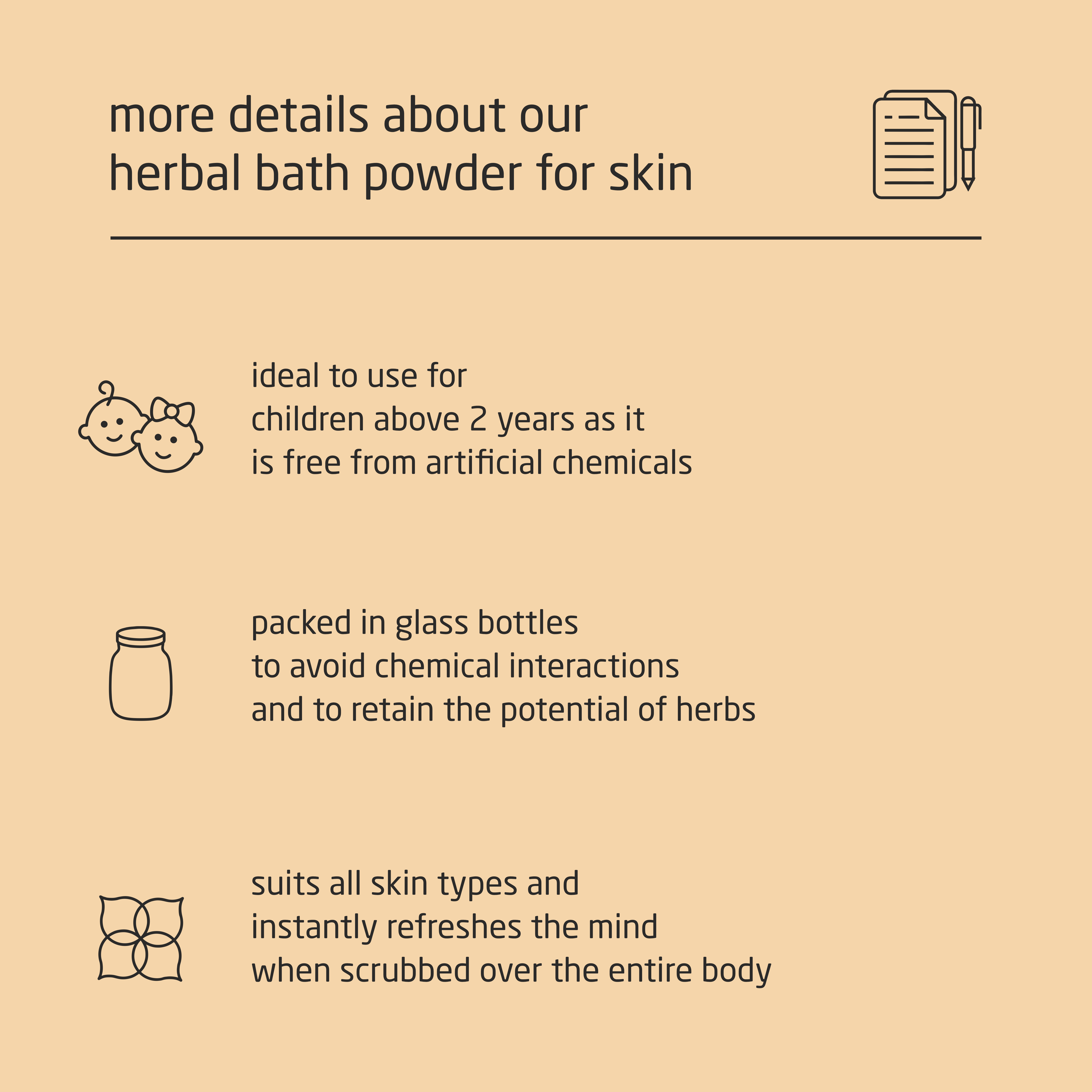 Super Premium Unisex Herbal Bath Powder for Skin - 500g