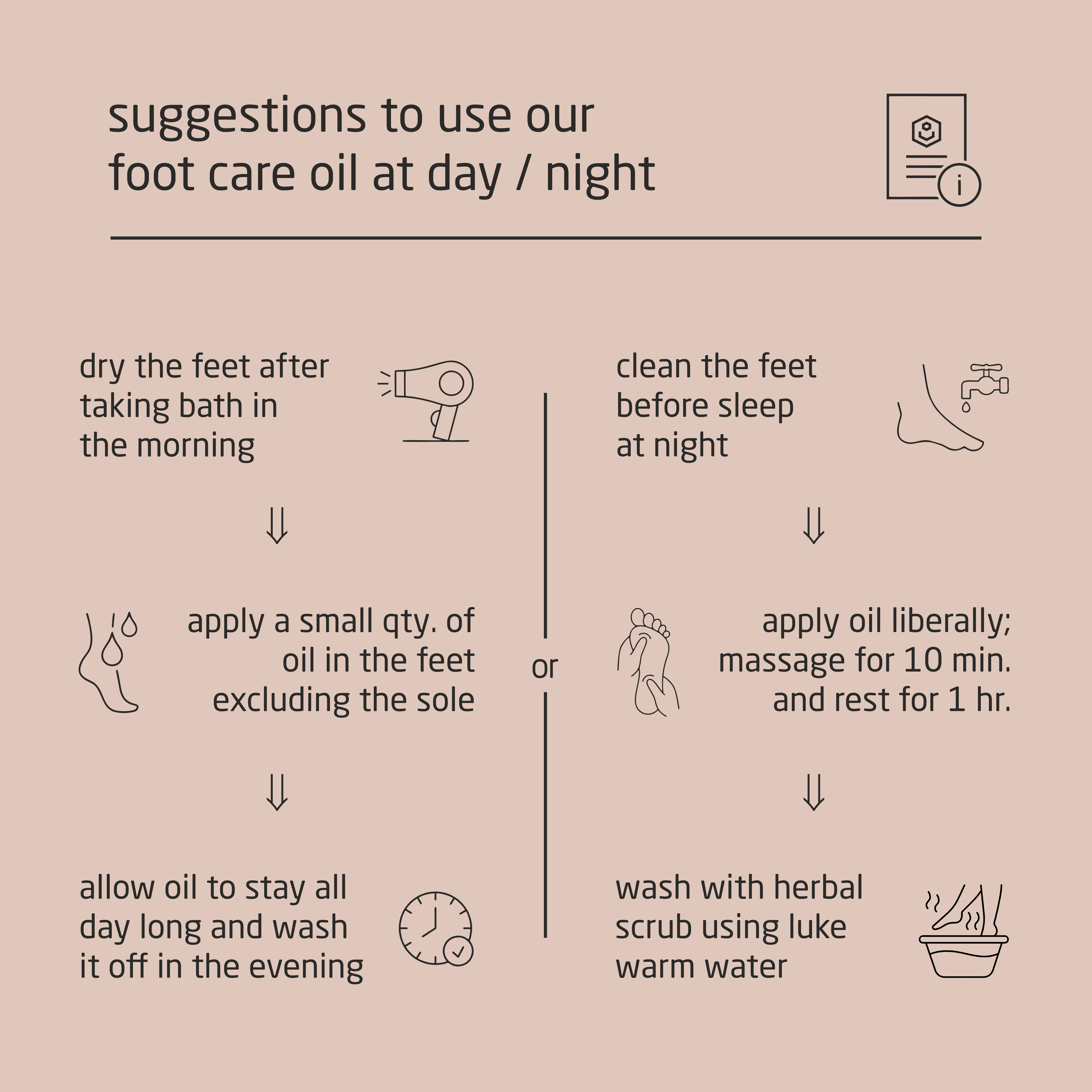 Premium Herbal Cold-Infused Foot Care Oil - 100ml