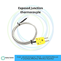 Exposed Junction thermocouple wire with connector