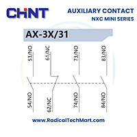 Chint NXC Mini Series Auxiliary Contact – Compact Control Accessory for NXC Contactors