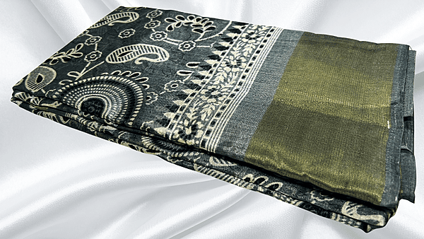 Zarina Pattu Soft Saree - Gray