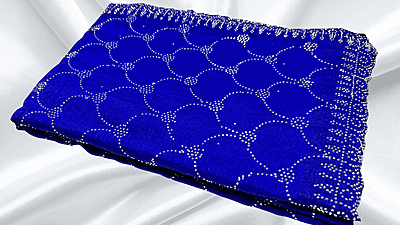Classic Choice Space Silk Stone Work Saree - Ink Blue Classic Choice Space Silk Stone Work Saree - Ink Blue