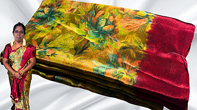 Royal Silk Black Turkey Saree - Red