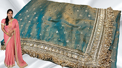 Tourist Butta Designer Trending Saree - Sky Blue Tourist Butta Designer Trending Saree - Sky Blue