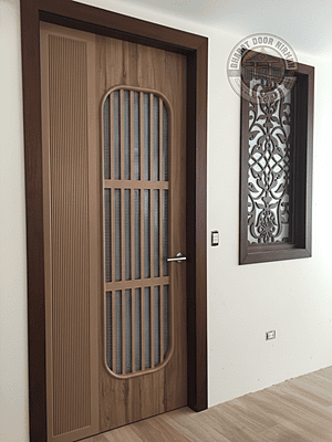 3D Jali Designer 36mm HDHMR  Door with Laminate & Deco Paint | Bharat Door Nirman