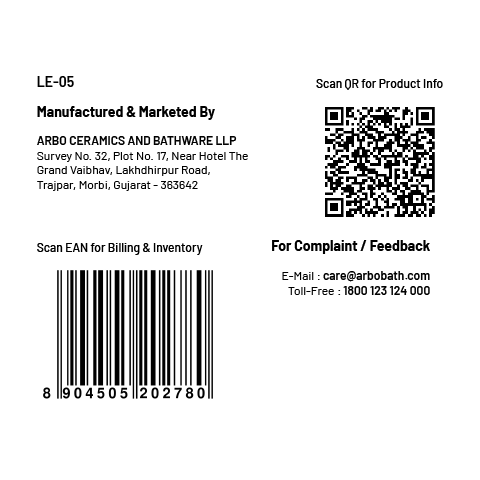 LE-05 Robe Hook (Chrome Finish)