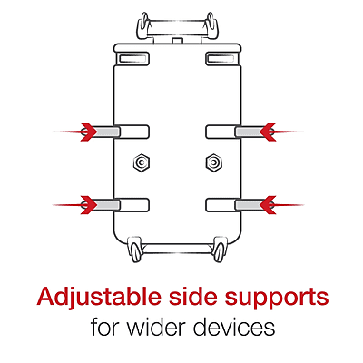 RAM® Quick-Grip™ XL Phone Mount with Handlebar U-Bolt Base - Short