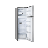 LG 272L Double Door Refrigerator, Convertible, Multi Air Flow, Shiny Steel, 2 Star