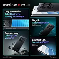 REDMI Note 14 Pro 5G (Titan Black, 128 GB) (8 GB RAM)