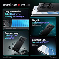 REDMI Note 14 Pro 5G (Titan Black, 128 GB) (8 GB RAM)