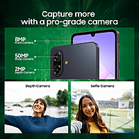 Samsung Galaxy A07 5G Smartphone (Black, 6GB RAM, 128GB Storage)