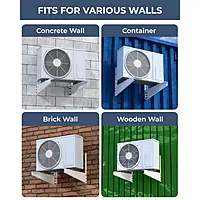 Heavy Duty Air Conditioner Outdoor AC Stand, Outdoor Unit AC wall Mounting Bracket Stand for 1 Ton, 1.5 Ton, 2 Ton AC,
