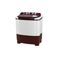 LG 8 Kg Semi Automatic Washing Machine with Roller Jet Pulsator, Wind Jet Dry, Burgundy, 5 Star