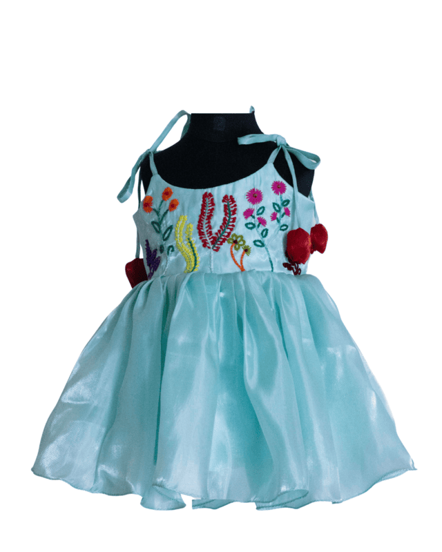 Pastel Blue Blossom Dress