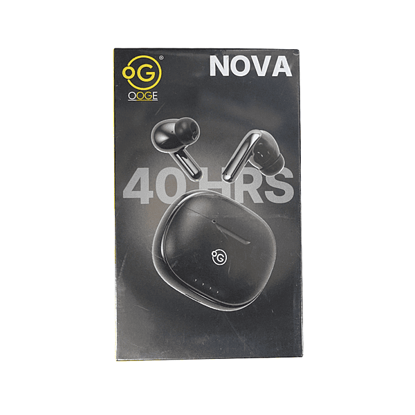 OOGE Nova True Wireless Earbuds – Bluetooth | Deep Bass | Touch Controls | Portable Charging Case