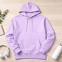 Unisex Lavender Awake Graphic Printed Hoodie
