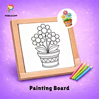 cheerful flower pot