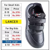 Lancer Black Double Velcro Uniform Shoes