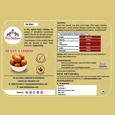 Besan Laddoo (Pure Ghee)