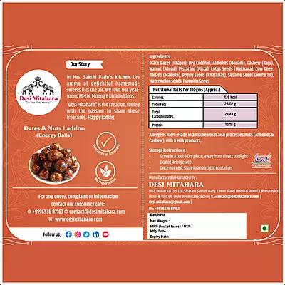 Dates & Nuts Laddoo