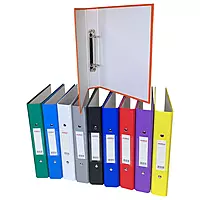 A5 Orange Paper Over Board Ring Binder by Janrax