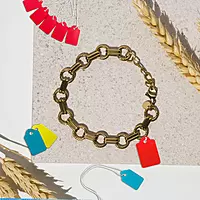 Pack of 100 Medium Buff Strung Tags 25 x 39mm