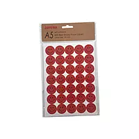 Pack of 420 Red Smile Face 24mm Self-Adhesive Labels
