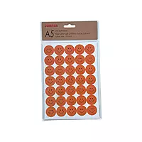 Pack of 420 Orange Smile Face 24mm Self-Adhesive Labels