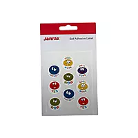 Pack of 27 Motivational Blobs 24mm Round Self-Adhesive Labels