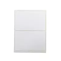 Pack of 14 White 50x80mm Rectangular Labels