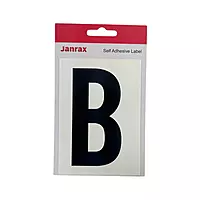 Waterproof Wheelie Bin Black Letter B Sticker
