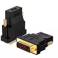 DVI D 24+1 Male to HDMI Female High Speed Adapter Converter | Gold Plated Support 1080P for HDTV, Plasma, DVD, Projector, Computer