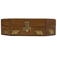 Jewellery Box Octangle Elephant - 8*5 Inch Jewellery Box Octangle Elephant - 8*5 Inch