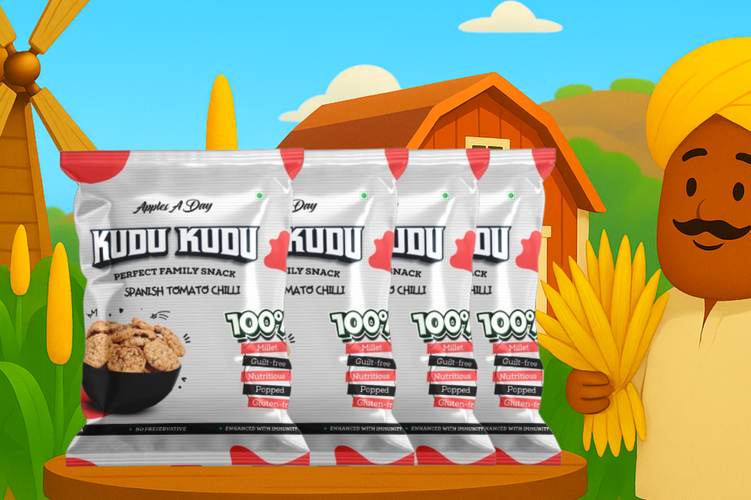 Kudu Kudu Spanish Tomato Chilli - 30 gms Packs