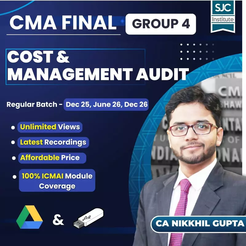 CMA Final Cost & Management Audit (Group 4) By CA Nikkhil Gupta CMA Final Cost & Management Audit (Group 4) By CA Nikkhil Gupta