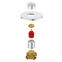 DVT-5611 Turnomix 2-Inlet 2-Outlet Diverter Body with Upper Part Set